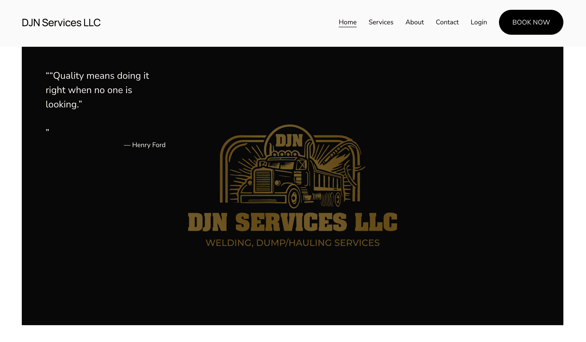 DJN Services old homepage